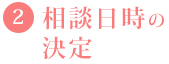 相談日時の決定